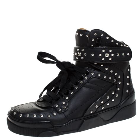 givenchy studded high top sneakers|givenchy leather low top sneakers.